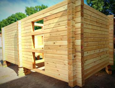 готовый сруб бани из бруса